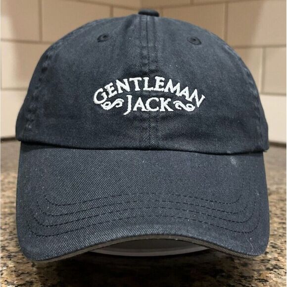 Gentleman Jack Embroidered Logo Imperial Baseball Cap Men's Black  Strapback Hat - Picture 1 of 8